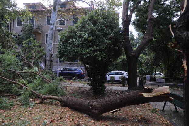 Nevrijeme poharalo Split, vatrogasci imaju pune ruke posla