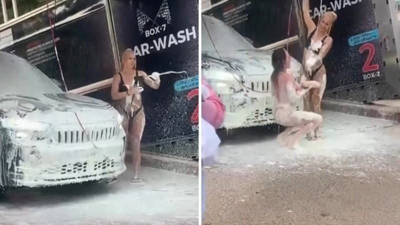 HIT SNIMKA Kako se pere auto u Imotskom. Svi su gledali u njih