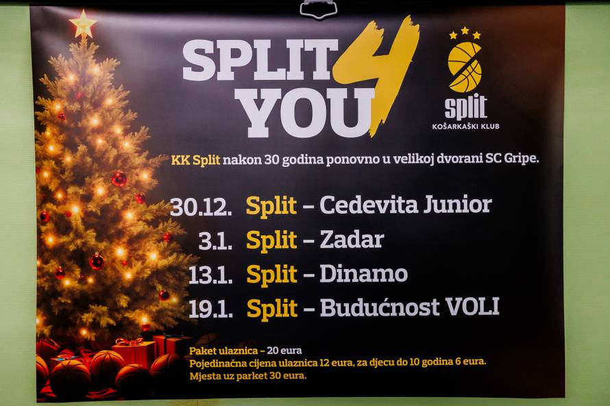 Konferencija KK Split povodom povratka u Veliku dvoranu Gripe