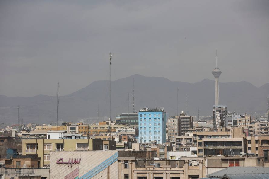 Aftermath of strike in Tehran