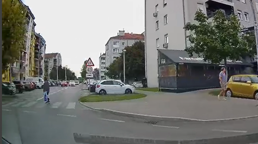 VIDEO Skoro zgazio ženu na zebri, zagrebačka policija našla divljaka isti dan i kaznila ga!