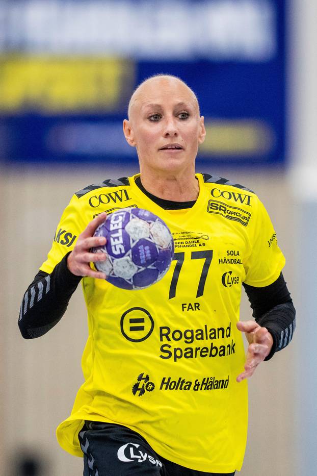 Oslo 20250831. Solas Camilla Herrem during the elite series handball match between Oppsal and Sola in Oppsal Arena. Photo: Fredrik Varfjell / NTB   This text is auto translated