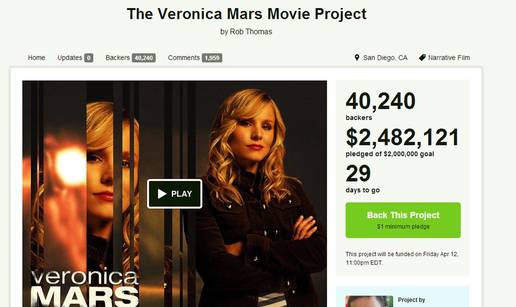 'Veronica Mars film' najbrže na Kicstarteru došao do milijuna