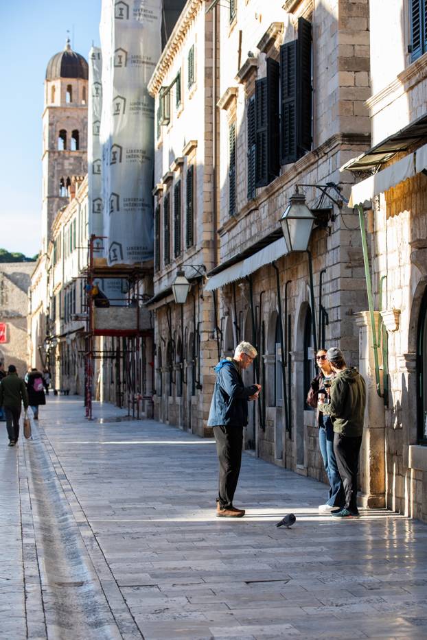 Sunčano i hladno vrijeme u Dubrovniku
