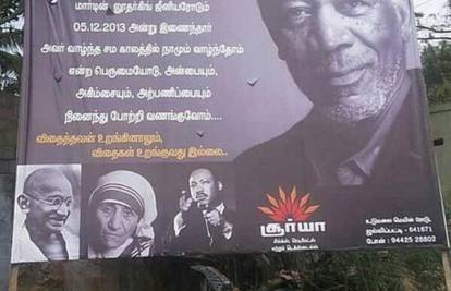 Na plakat za Nelsona Mandelu stavili su Morgana Freemana 