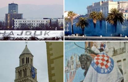 Diverzije Boysa i Torcide: BBB-i  puštali pjesme na Rivi i obojili je u plavo, Splićani ogrnuli bana
