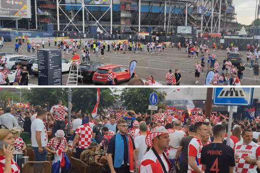 VIDEO Ludnica ispred De Kuipa! Feštalo tisuće Hrvata: 'Naučili smo 'Ostani tu' za našeg Luku'