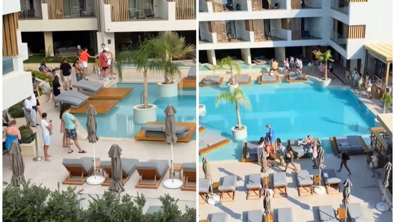 V Grčiji se je razplamtel boj za ležalnike: V luksuznem hotelu kaos zaradi vplivnežev in selfijev