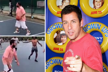 Adam Sandler 'hakla' u bijelim hlačama i ružičastoj polo majici, Twitteraši: 'Ne možeš u tome...'