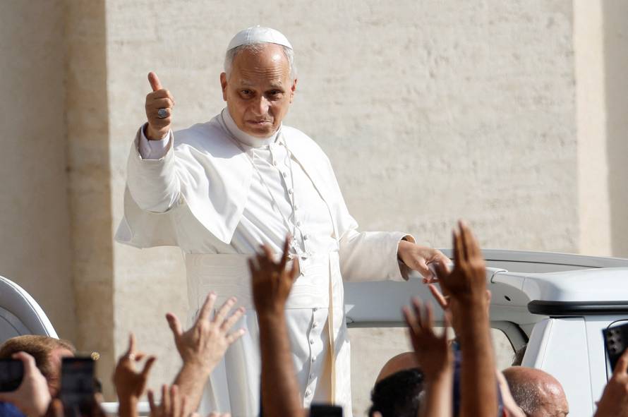 Pope Leo XIV holds general audience in St. Peter's Square at the Vatican