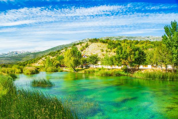 Beautiful,Nature,Landscape,,Zrmanja,River,In,Muskovci,In,Croatia