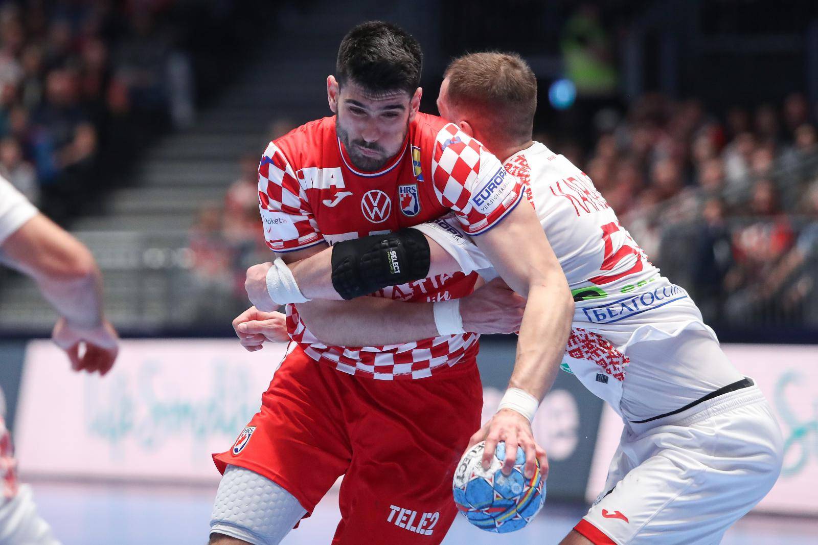Graz: Hrvatska rukometna reprezentacija susrela se s Bjelorusijom u 2. kolu EP-a