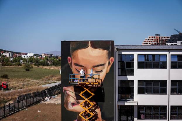 Mural festival, in Kosovo