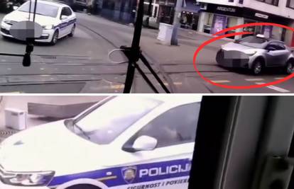 VIDEO Taksist u Zagrebu oduzeo prednost tramvaju! Pogledajte kako su reagirali policajci...