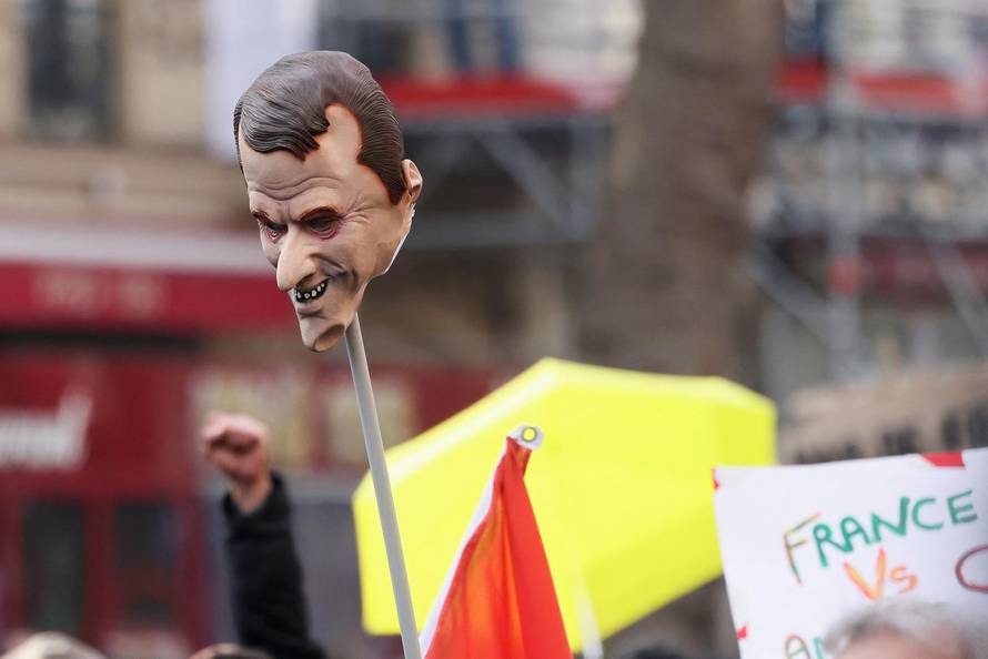 Fourth day of national protest against the pension reform, in Paris