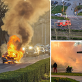 VIDEO Dramatična snimka iz Zagreba, auto je u potpunosti izgorio: 'Čuli smo eksploziju!'