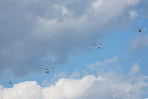 Zagreb: Generalna proba sve?anog vojnog mimohoda - zra?ne snage 