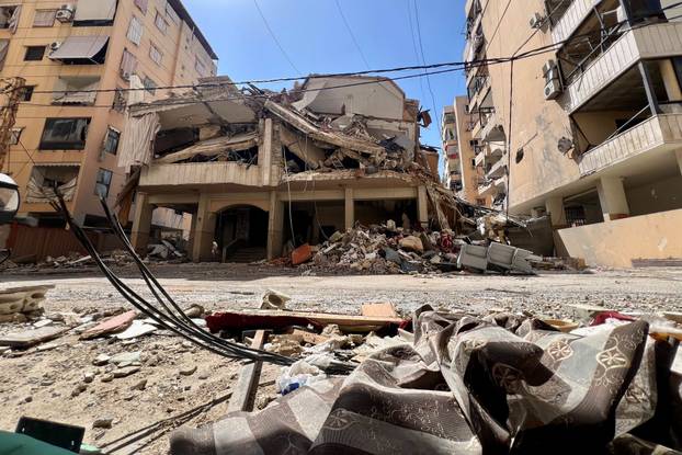 Aftermath of Israeli strikes in Beirut