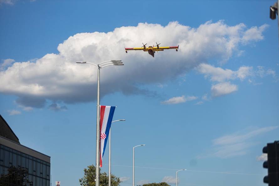 Zagreb: Generalna proba svečanog vojnog mimohoda - zračne snage 