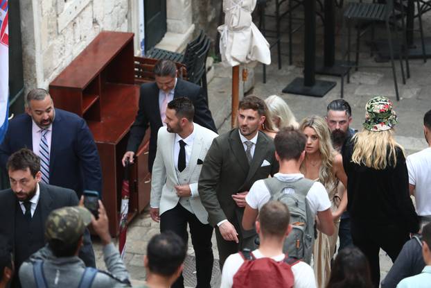 ARHIVA - 2024. Dubrovnik: Vjenčanje Nicole Artukovich i Liama Stewarta u crkvi sv.Ignacija