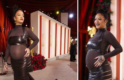 Nasmijana Rihanna u crnini istaknula trudnički trbuh: 'Ona sve stigne! Žena na zadatku...'