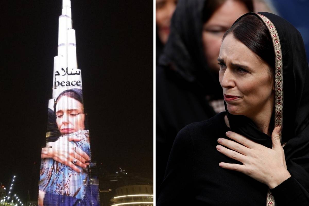 Burj Khalifa sa slikom Arden: 'Hvala joj na iskrenoj potpori'