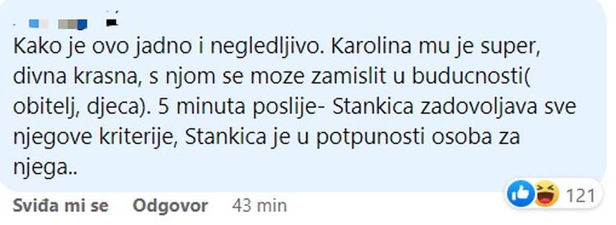 Publika oplela po 'Savršenom': 'S Karolinom bi obitelj, a za pet minuta je Stankica ona prava?!'