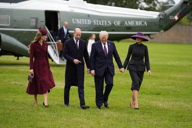 U.S. President Trump makes second state visit to Britain
