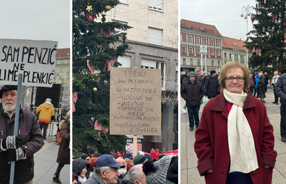 Umirovljenici u Zagrebu na nogama: 'Radila sam 27 godina, nemam ni za čokoladu unucima'