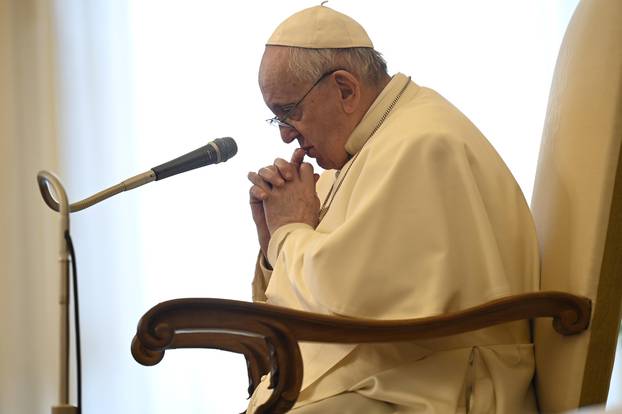 Pope Francis during the weekly general audience