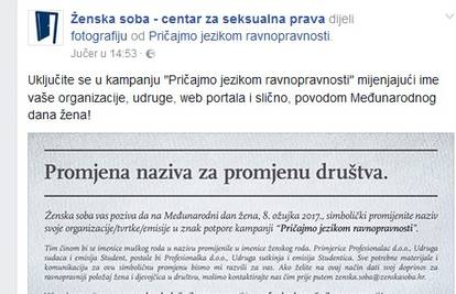 Ženska soba poziva: Pričajmo jezikom ravnopravnosti