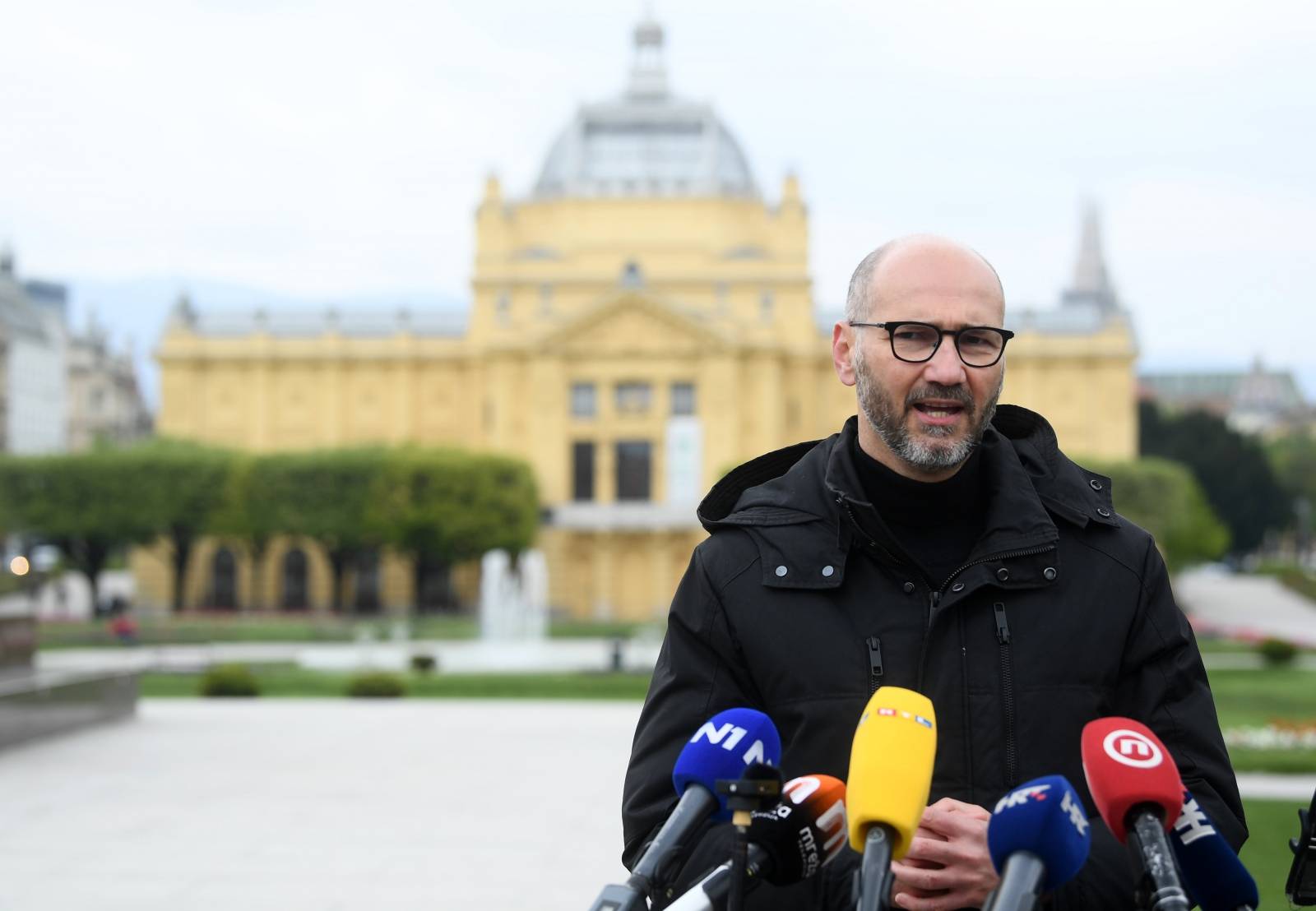 Kandidat SDP-a za zagrebačkog gradonačelnika Joško Klisović dao izjavu za medije