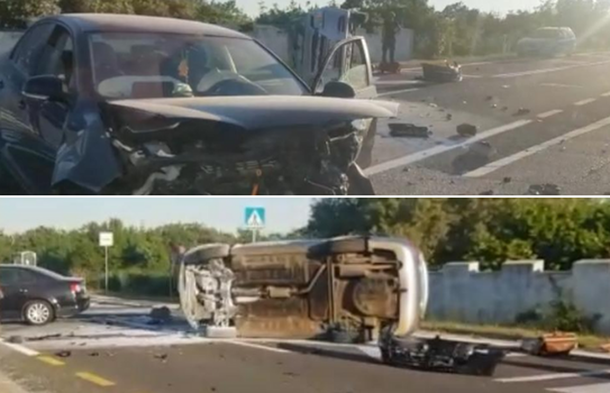 VIDEO Teška prometna u Donjoj Slivnici: Sudarila se dva vozila, troje ozlijeđenih, izbio i požar