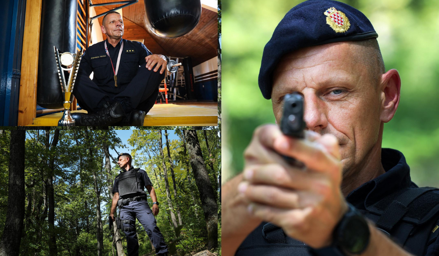 Krunoslav (45) je najspremniji policajac veteran: 'Svaki dan treniram barem  sat vremena'