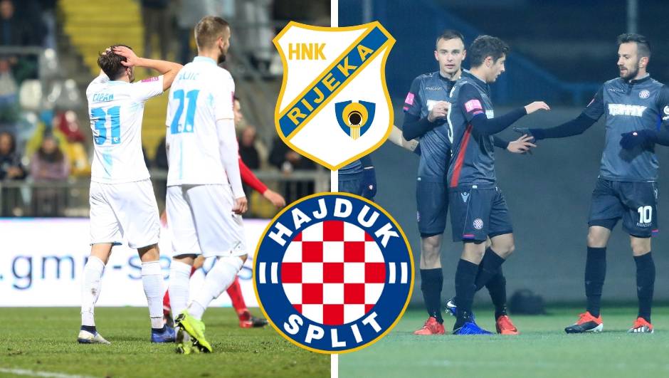 Desetkovana Rijeka daje priliku Hajduku u Jadranskom derbiju