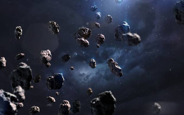 Meteorites.,Deep,Space,Image,,Science,Fiction,Fantasy,In,High,Resolution