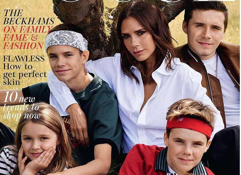 'A gdje je Beckham?' Victoria pozirala s djecom na naslovnici