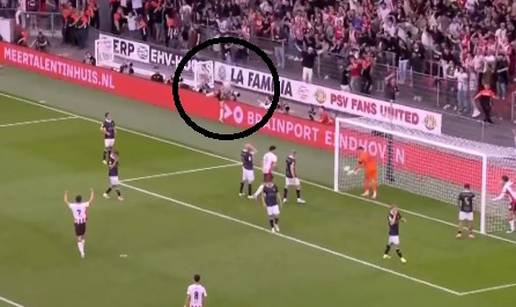 VIDEO Perišić kumovao golu za izjednačenje, pa pao preko reklama. PSV osvojio Superkup