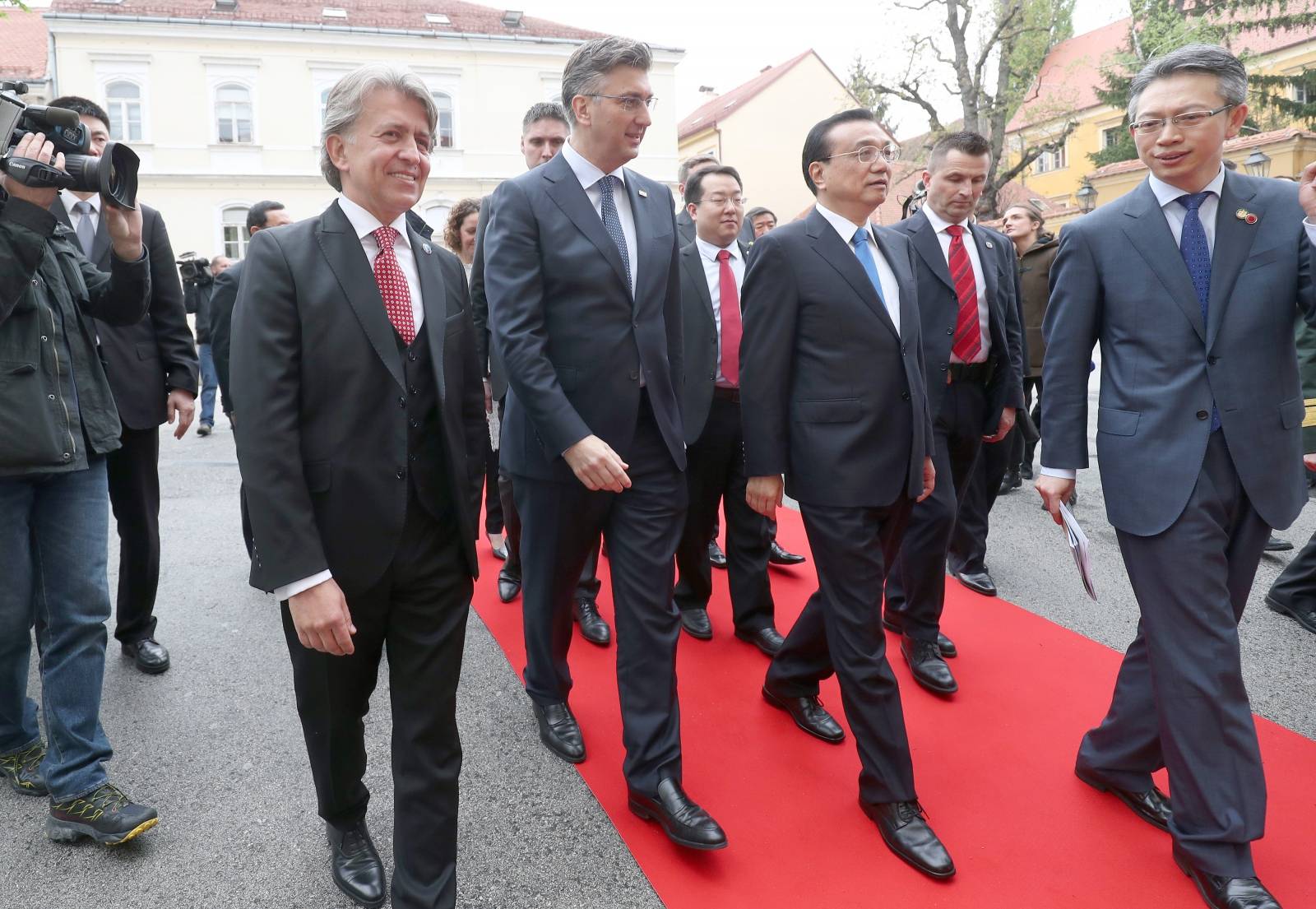 Zagreb: Andrej PlenkoviÄ i Li Keqiang odlaze iz Sabora u KloviÄeve dvore