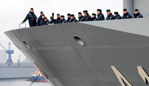 Supply ship Bonn embarks on sea trial