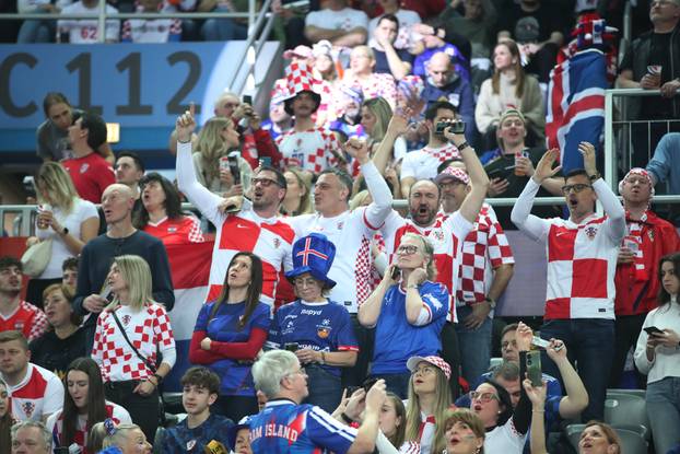 Navijači spremni za utakmicu Hrvatske i Islanda na Svjetskom rukometnom prvenstvu 