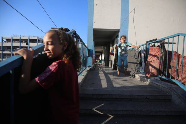 Palestinian families who cannot find a place to stay in Gaza City are viewed struggling to survive under difficult, Gaza city, Gaza Strip, Palestinian Territory - 20 Jun 2025
