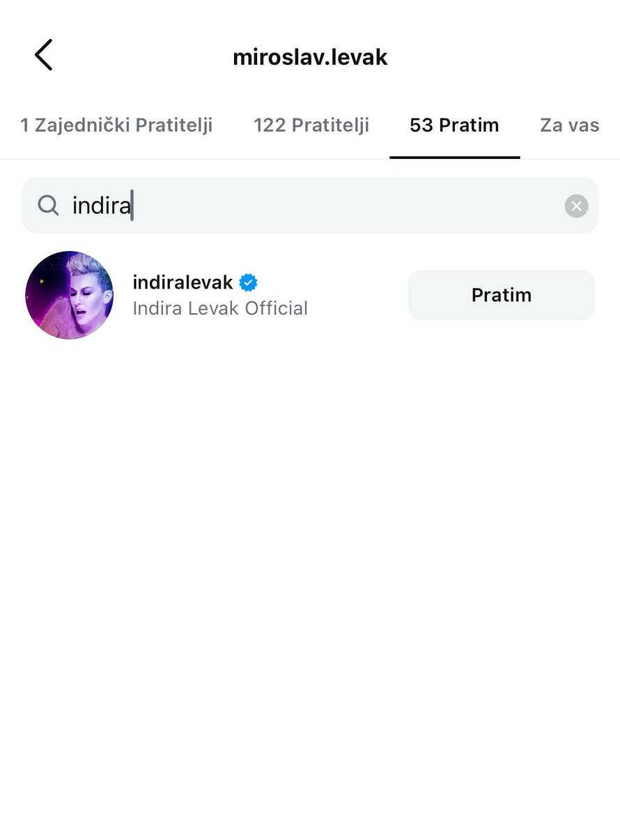 Oho! Indira Levak više ne prati bivšeg supruga na Instagramu