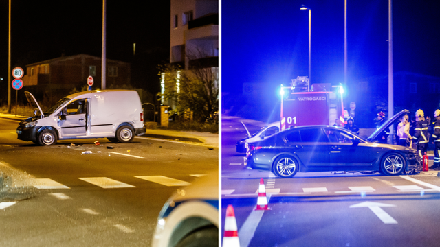 FOTO Nesreća u Kaštel Sućurcu, sudarila su se dva automobila