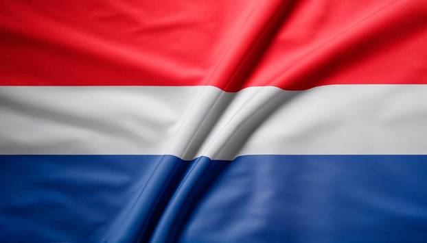 Netherlands flag with folds