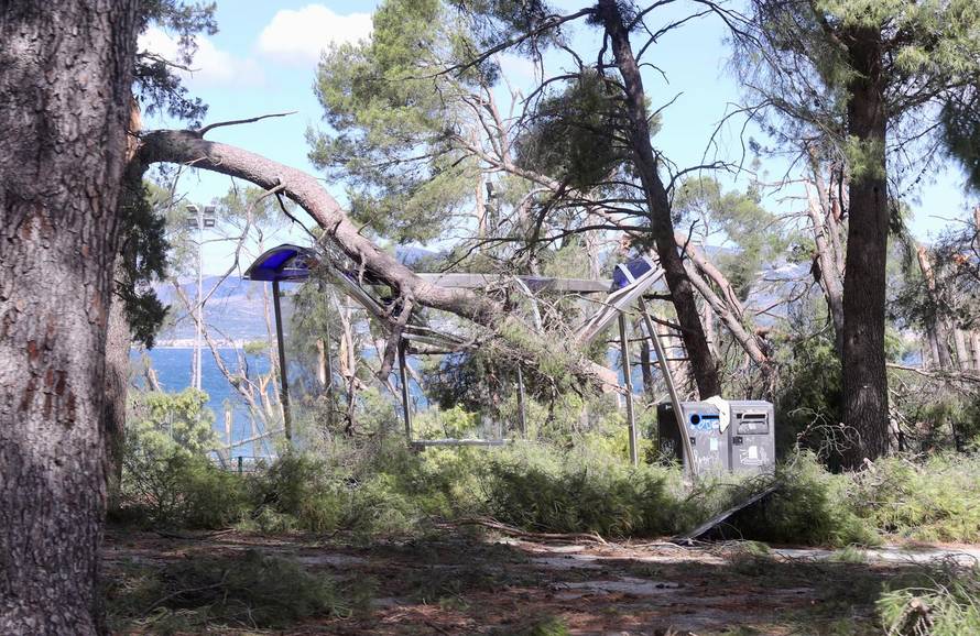 Posljedice velikog nevremena u Splitu, Marjan oštećen i zatvoren za građane