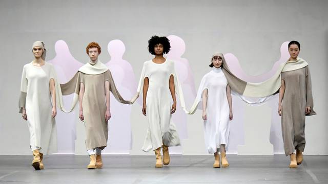 Issey Miyake collection show at Paris Fashion Week