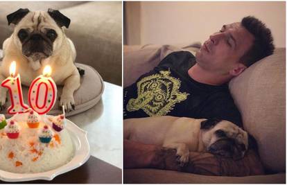 Mandžukić ljubimca počastio tortom: Leni slavi rođendan