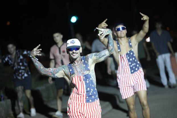 Split: Dolazak partijanera na drugu večer Ultra Europe festivala 2025.