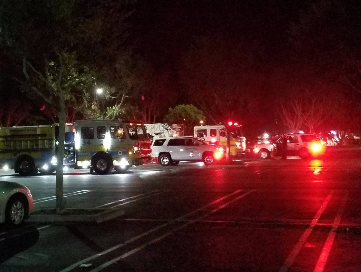 First responders are seen outside Borderline Bar and Grill in Thousand Oaks, California